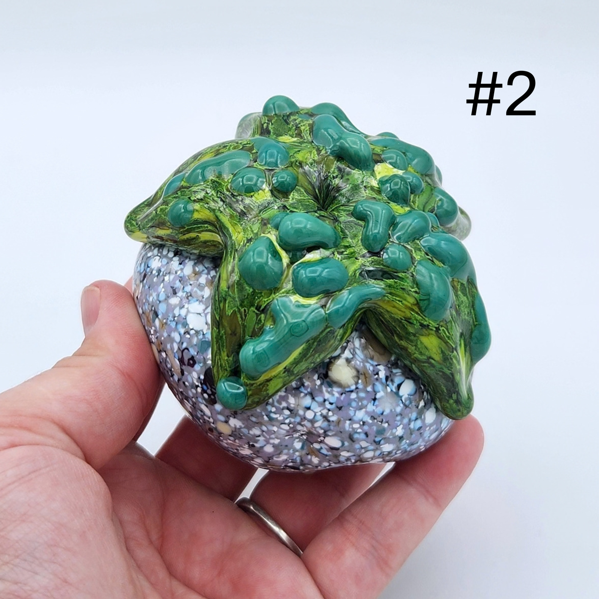 Hand Sculpted Glass Starfish on 'Rocks' by Tim “Lefty” Jaquet