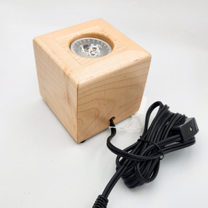LED Lighted Art Display Base - Handmade Walnut or Maple Wood