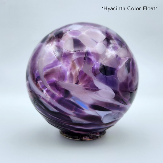 Hyacinth Glass Float – Handblown Ornament in Light & Dark Purple