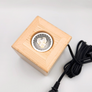 LED Lighted Art Display Base - Handmade Walnut or Maple Wood