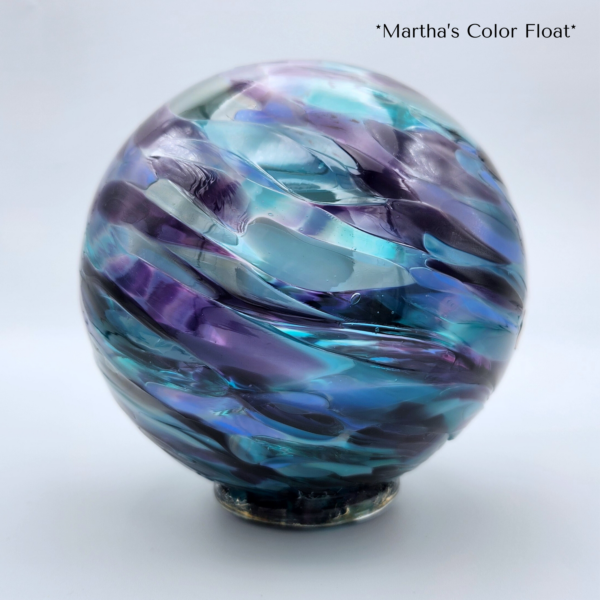Martha's Colored Float - Multi Colored Glass Ball - Ornament