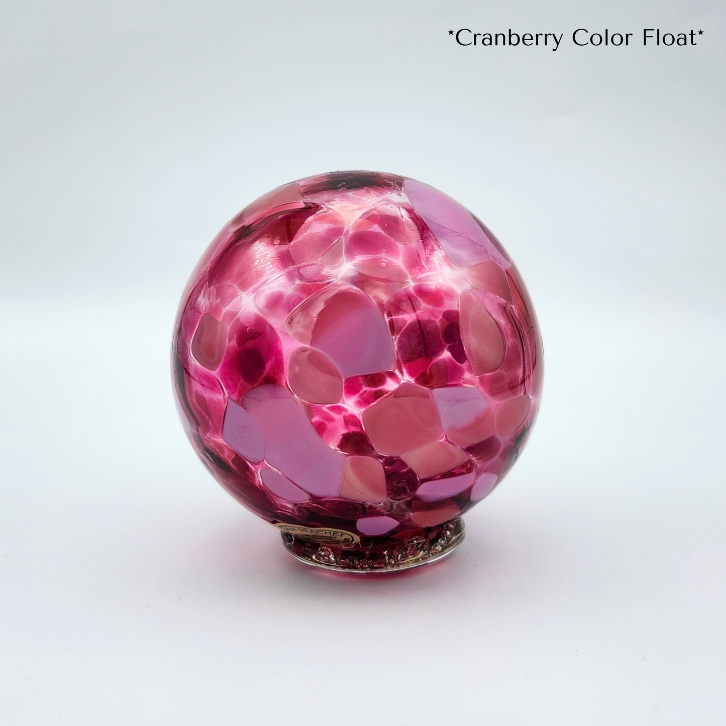 Cranberry Mix Glass Float – Handblown Pink Ornament