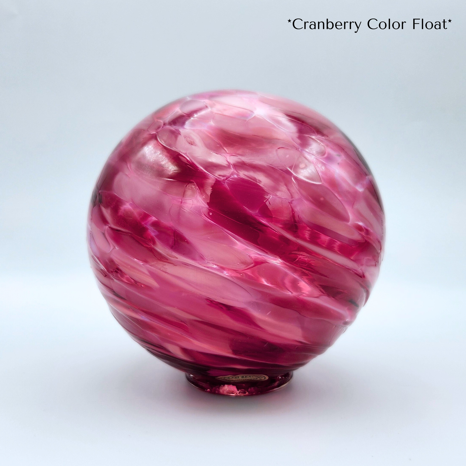 Cranberry Mix Glass Float – Handblown Pink Ornament