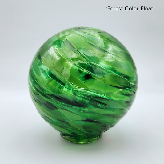 Forest Mix Glass Float – Handblown Green Ornament
