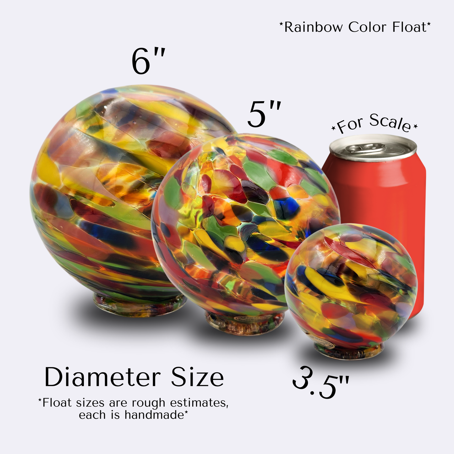 Cranberry Mix Glass Float – Handblown Pink Ornament