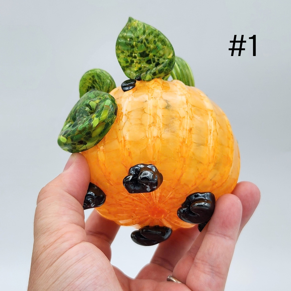 Handmade Glass Pumpkin Pigs by Tim “Lefty” Jaquet
