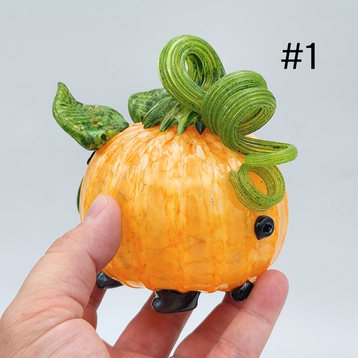 Handmade Glass Pumpkin Pigs by Tim “Lefty” Jaquet