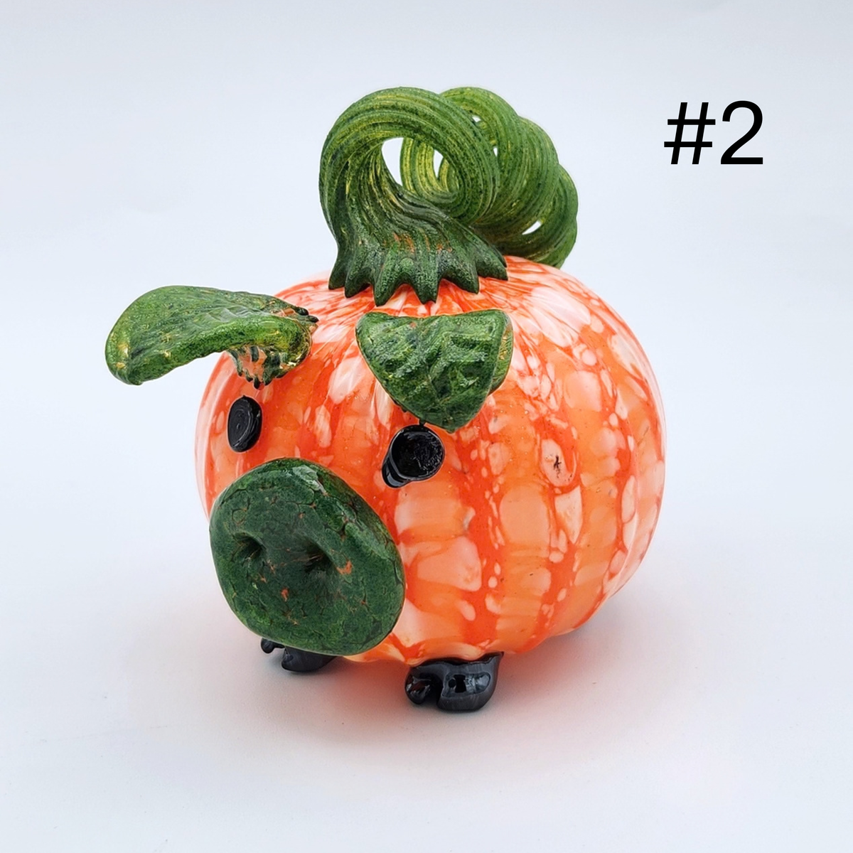 Handmade Glass Pumpkin Pigs by Tim “Lefty” Jaquet